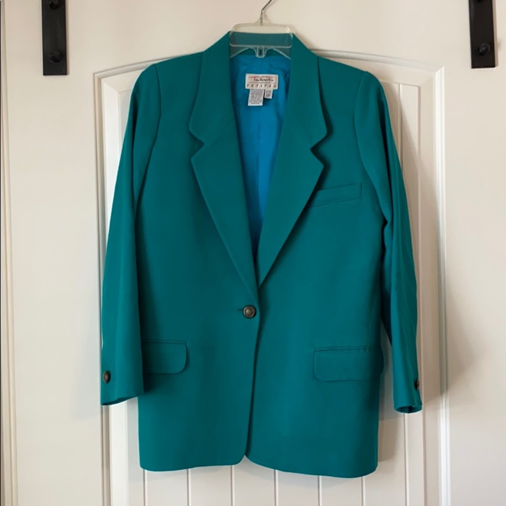 Talbots Green Wool Blazer